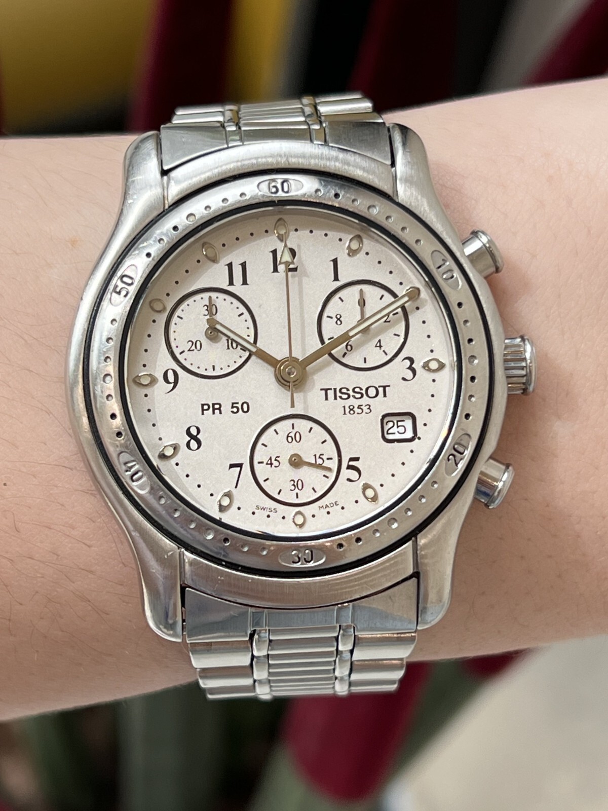Tissot PR 50 Chronograph Quartz Date Mens 38mm Swiss Made