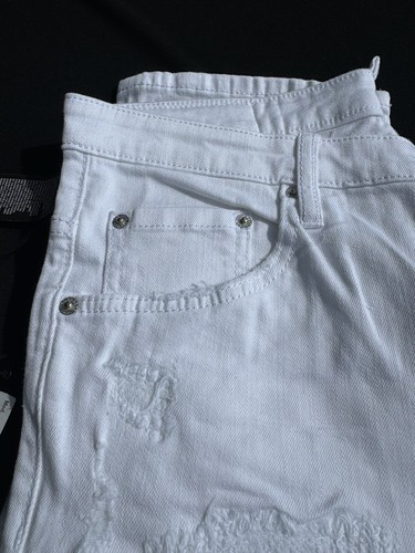 Pre-owned Dsquared2 Skater Style Jeans Crotch Slim Bottom /slim Jean White Size 48 Eu