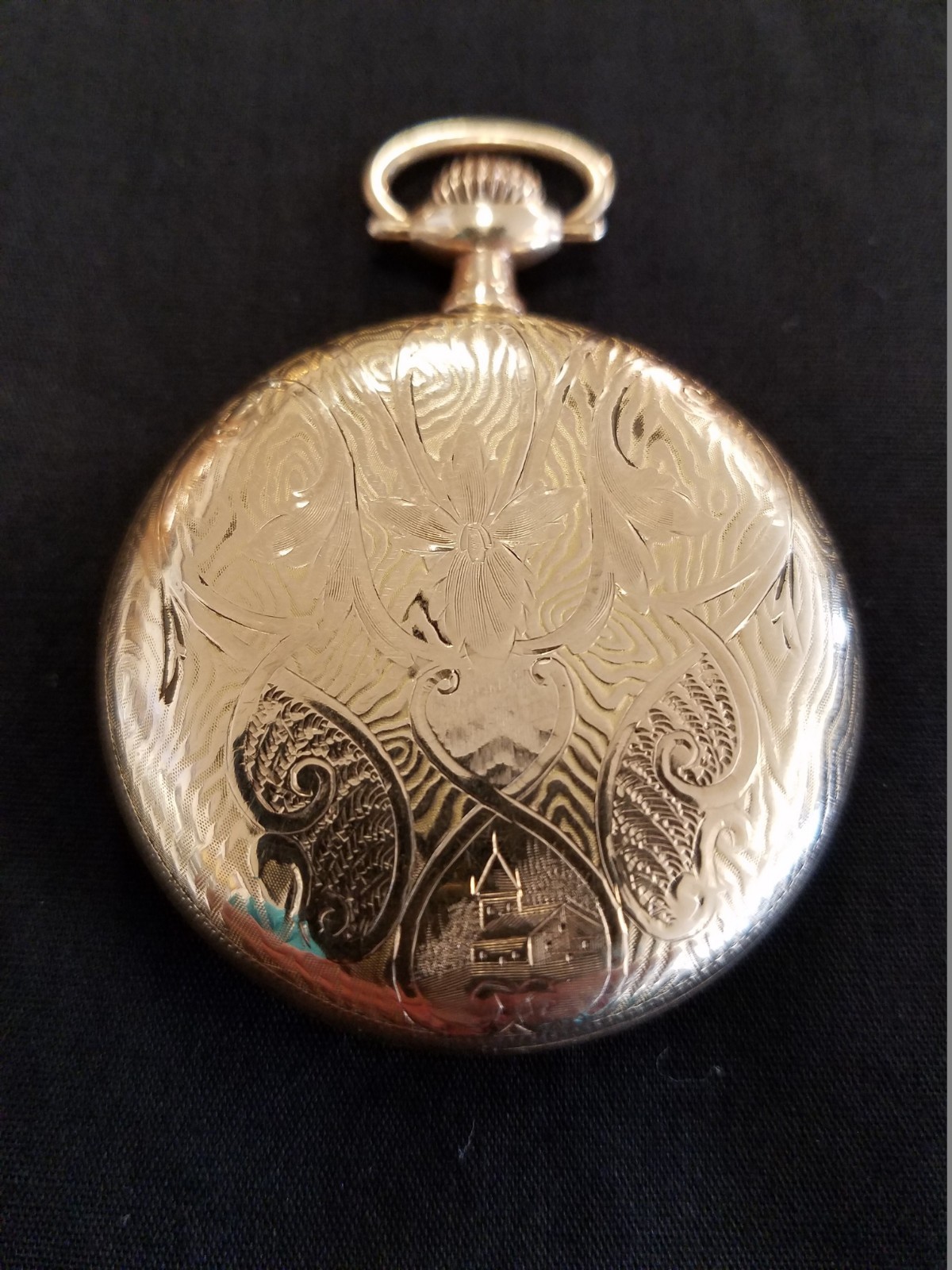 14K rolled gold Hamilton Pocket Watch MFG: 1900 Sz 16s  with 17j
