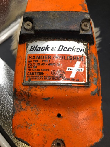 Vintage Black & Decker Sander/Polisher - No. 7960 Type 1
