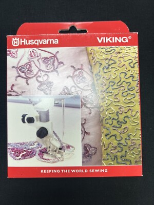 Yarn Couching Feet Set for hoop embroidery and free motion embellishment 920215-