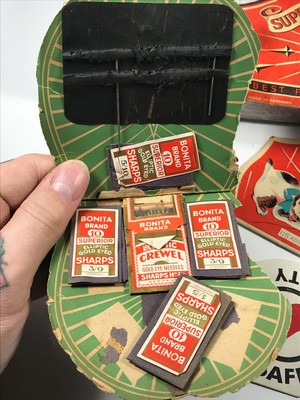 Lot (x5) Antique Vintage Needle Books Bonita Sewing Susan Besmaid Superior