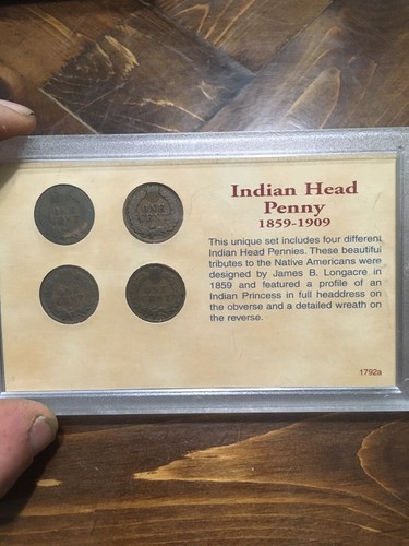 Coins of the American Frontier Indian Head Penny Collection in Gift Holder