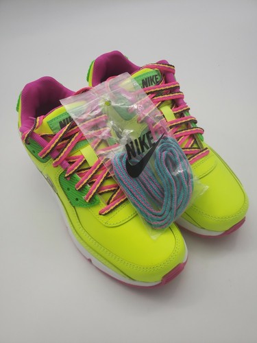 air force 1 neon green and pink