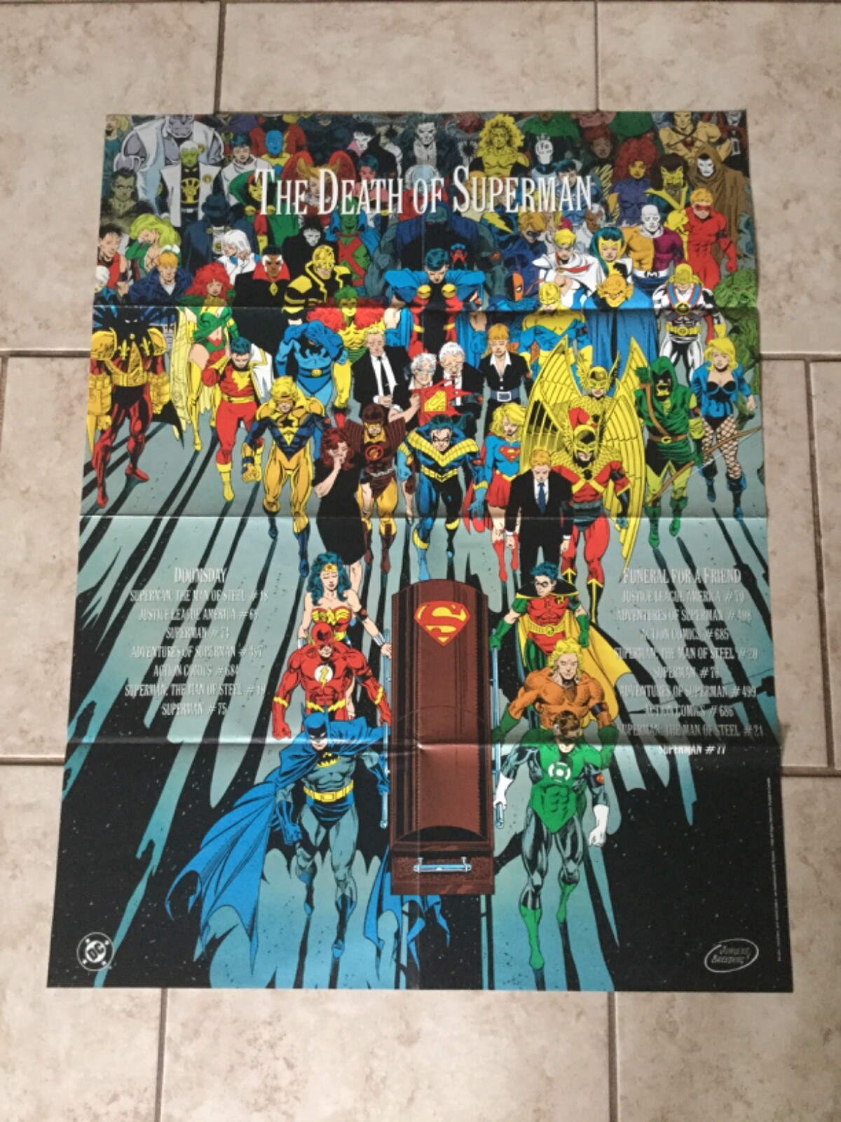 Death of Superman 1992 アメコミリーフ スーパーマン 1992 Vintage The Death of Superman Graphic Novel DC Comic | eBay
