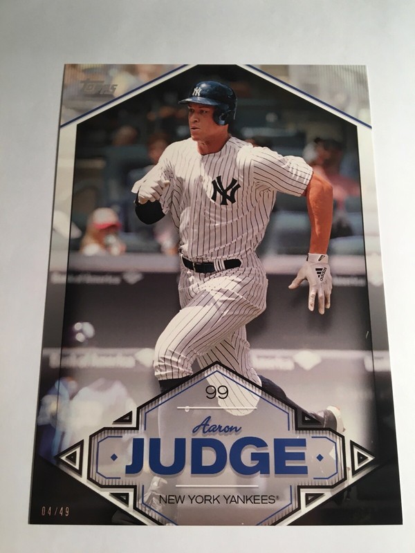 2019 Topps Aaron Judge Highlights Jumbo 5x7 Yankees 01/49 AJ12 | eBay