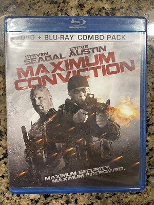 MAXIMUM CONVICTION - Steven Seagal DVD + BLU-RAY NEW/SEALED