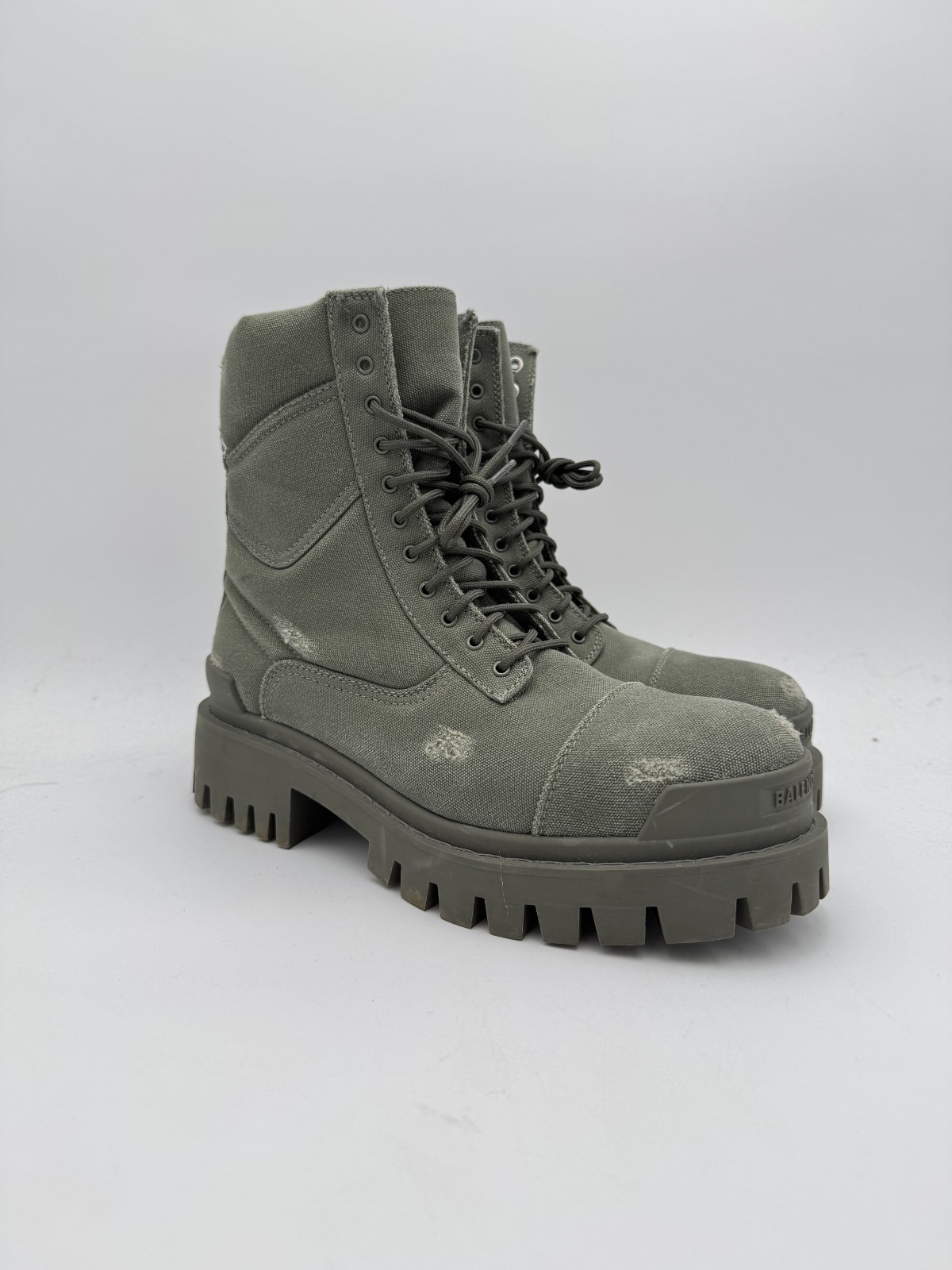 靴 Balenciaga combat strike boots green 41 Men's Combat Strike Boot in Kaki | Balenciaga US