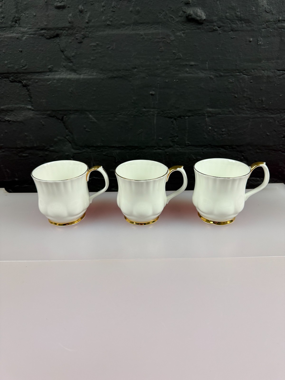 Royal Albert Val D'or Mugs Tea / Coffee 3.25" High Set of 3