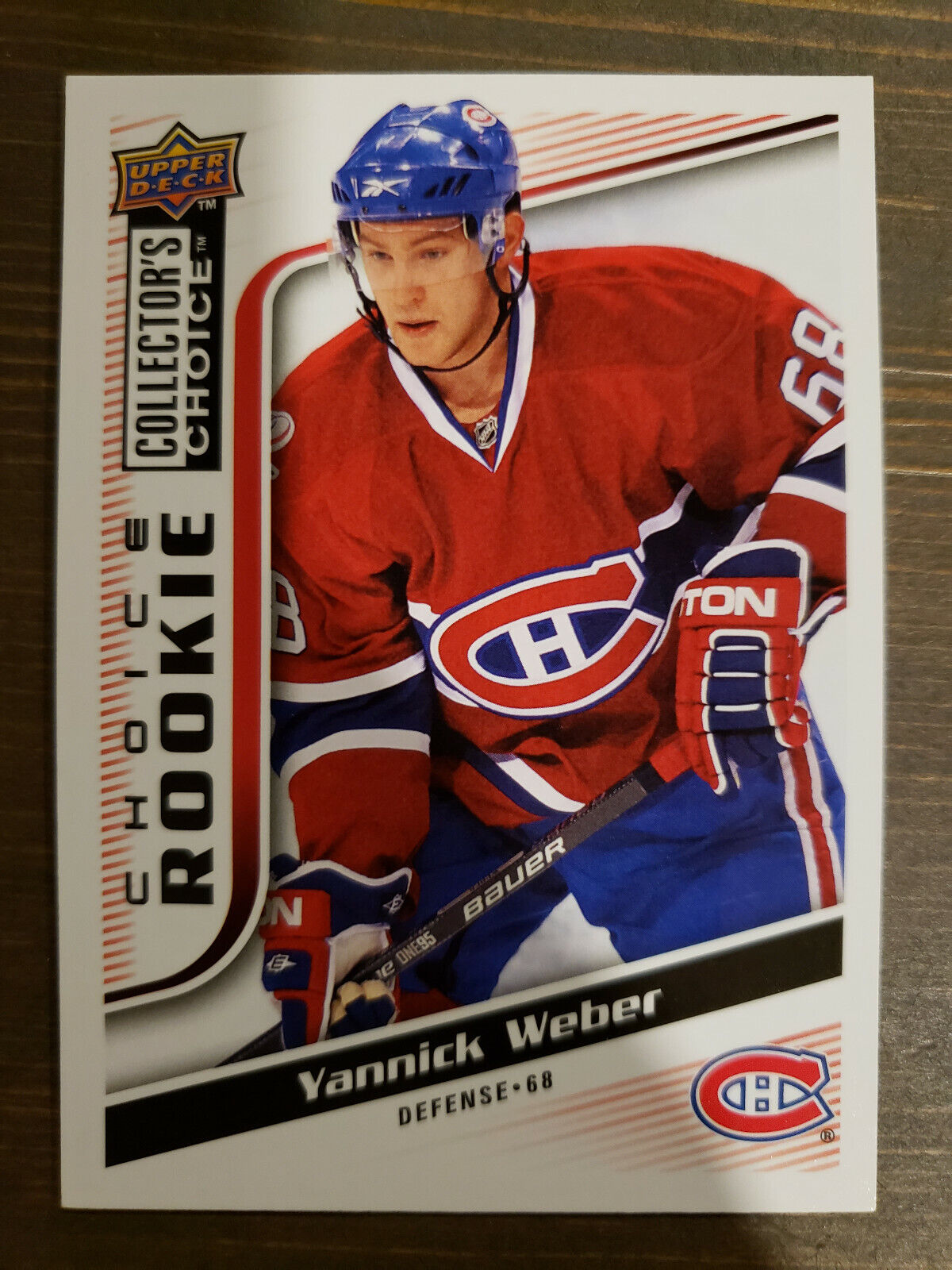 2009-10 Upper Deck Collector's Choice Yannick Weber Hockey Rookie RC Card #263. rookie card picture