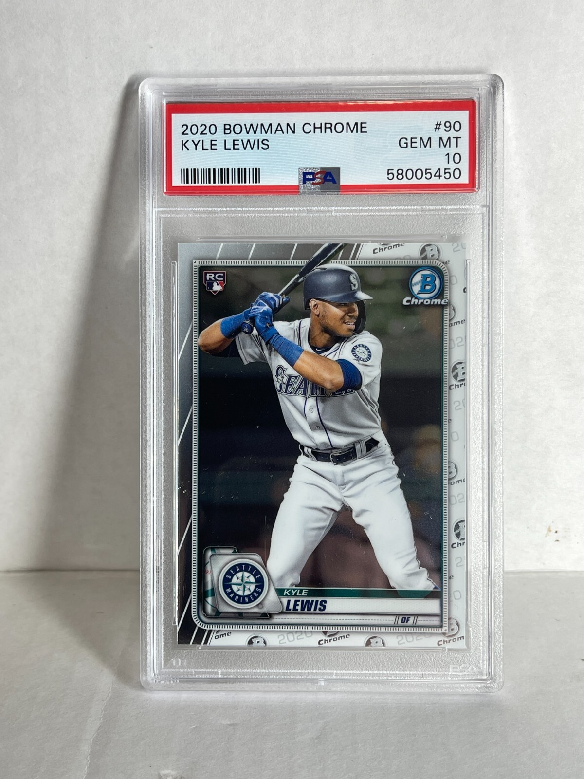 2020年新人王 Kyle Lewis RC Autograph Bowman 2020 Topps Kyle Lewis RC Rookie Baseball Card Graded PSA 10