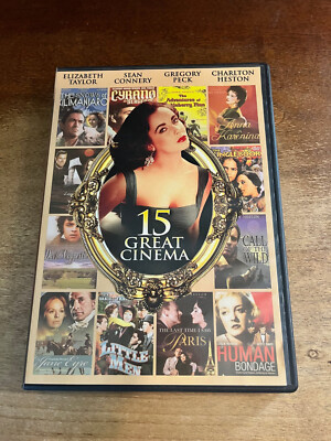 15 Great Cinema - TGG Direct (DVD, 2011) - Taylor, Connery, Heston, Peck