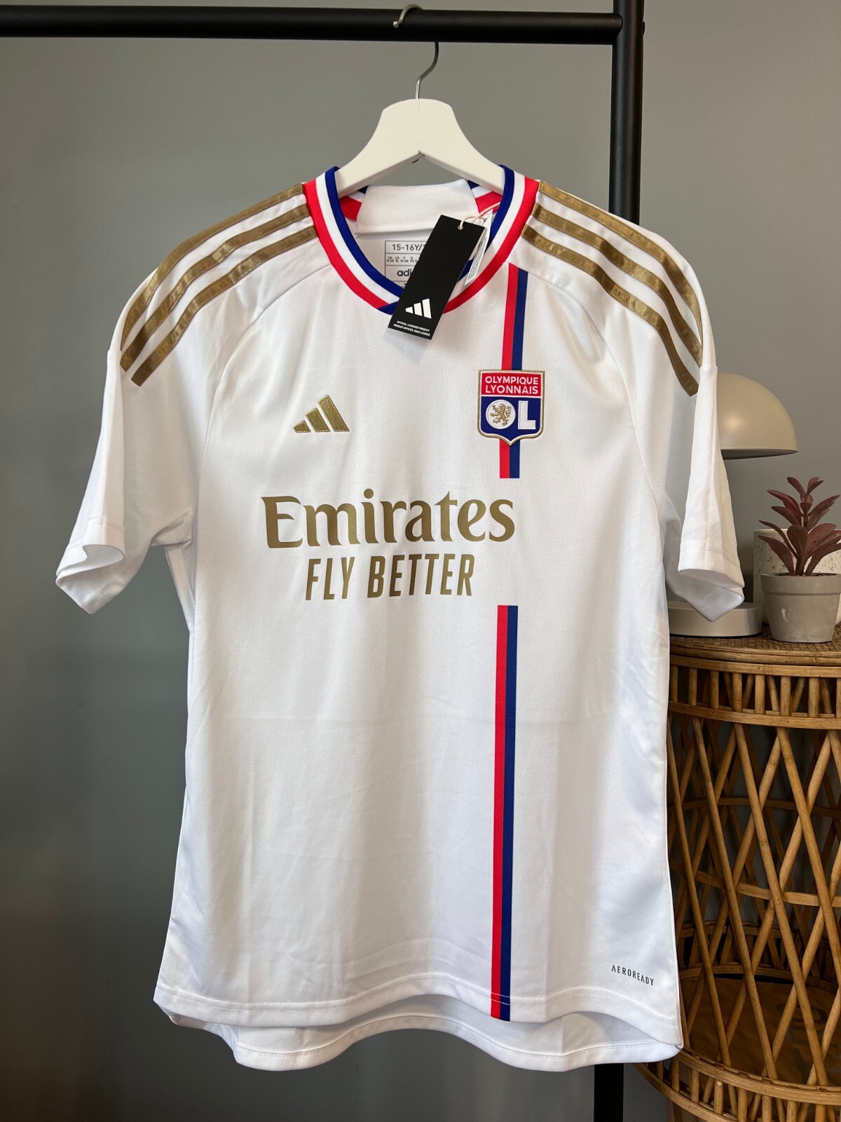 【激レア美品】Olympique Lyonnais ユニフォーム 3D Mサイズ Adidas Olympique Lyon Home Jersey 25/26