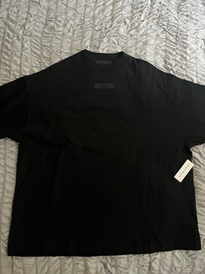 Fear of God Essentials Crewneck T-Shirt Jet Black (SS24) | Size S | 125SP244194F