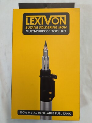 LEXIVON Butane Soldering Iron Multi-Purpose Kit | Pro Grade 125-Watt Equivalent
