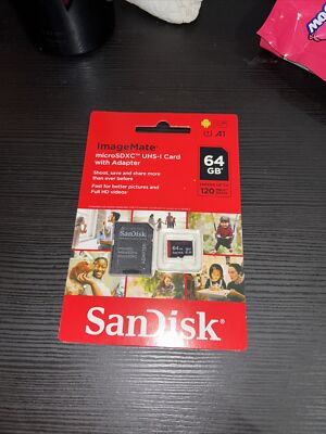 Sandisk ImageMate SDXC UHS-I 120 mb/s 64GB Card w/ Adapter