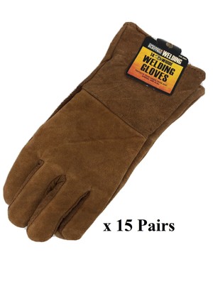 Fireplace Gloves Welding Gloves 14'' Length - Wholesale Lot 15 Pairs