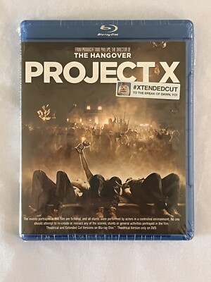 Project X (Blu-ray, Xtendedcut) New Sealed