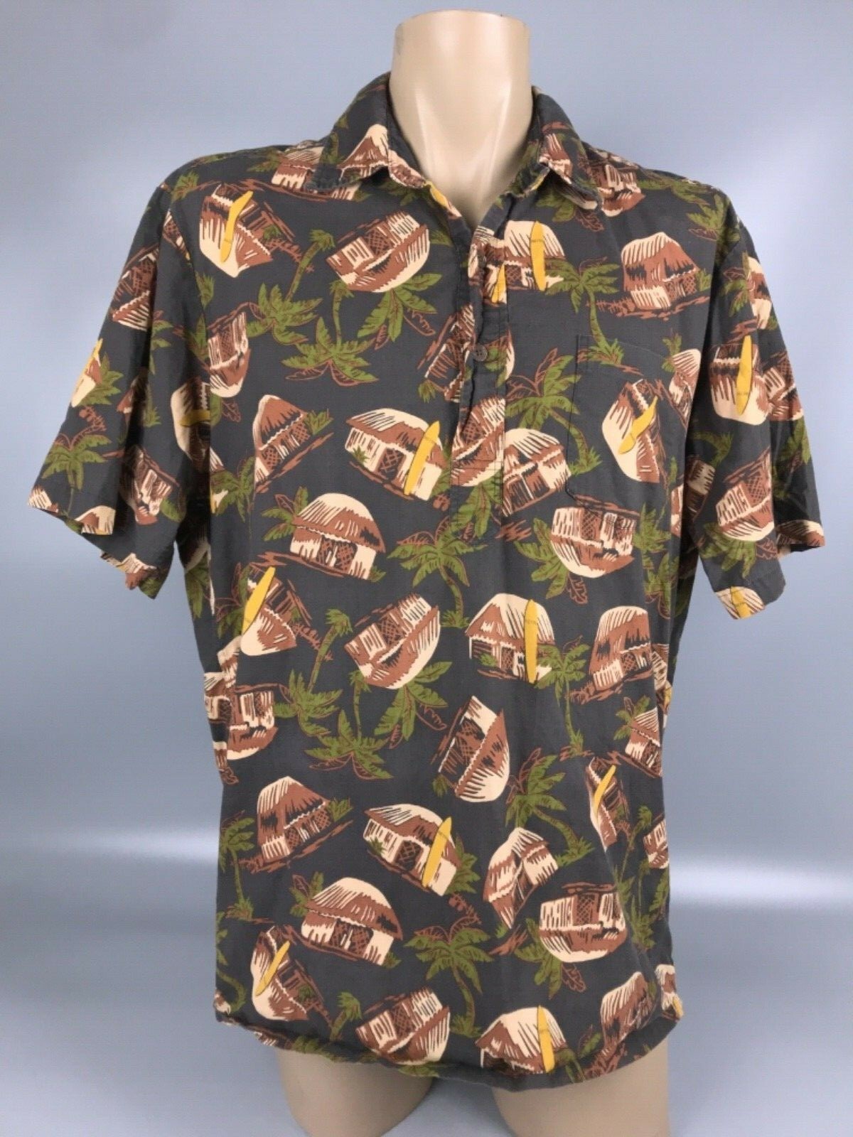 【Reyn Spooner × JOE KEALOHA’S 】アロハシャツM Vtg DEADSTOCK Reyn Spooner Joe Kealoha Hawaiian Shirt Made