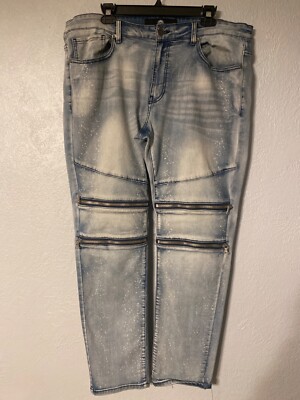 Jordan Craig Jeans Blue/Stone wash Sz 38/32 Mens stylish quality