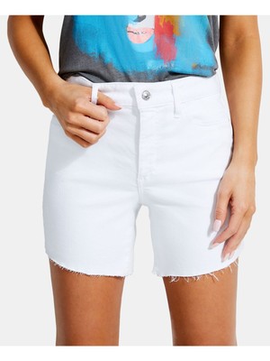 

GUESS Женские белые шорты с бахромой Размер: 24 Талия, Белый, W92D34D3AF0