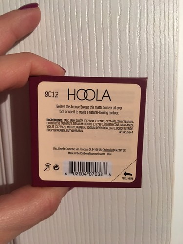 Benefit Hoola Matte Bronzer Powder, with Brush, Full Size, NEW