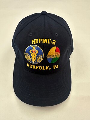 The Corps NEPMU 2 Norfolk VA Logo Blue Baseball Cap Hat One Size
