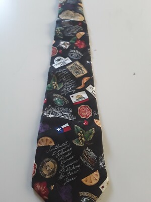 Bartender Tie Jack Daniels Early Times Southern Comfort Canadian Mist 
