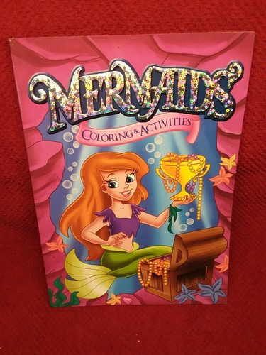 Mermaids Jumbo Coloring & Activity Book (Set of 2)-Vision St. - Made in USA, New