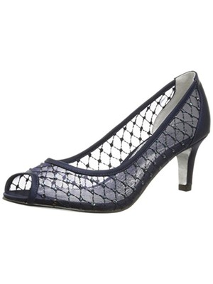 

ADRIANNA PAPELL Женские темно-синие туфли-лодочки Jamie Kitten Heel со стразами без шнуровки 8,5 м, Navy, JAMIE