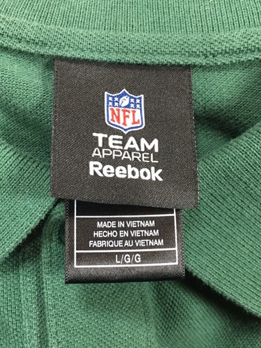New York Jets NFL Polo Green Men Large NFL Merchandise Reebok