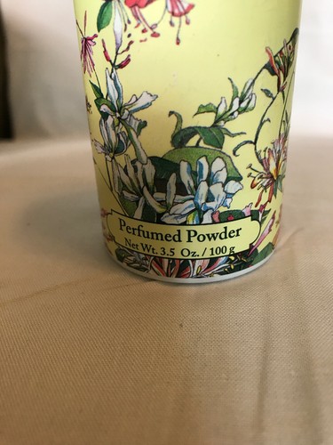 Caswell-Massey Talc Au Fleurs Talcum Power Honeysuckle 3.5 Oz Metal Shaker Can