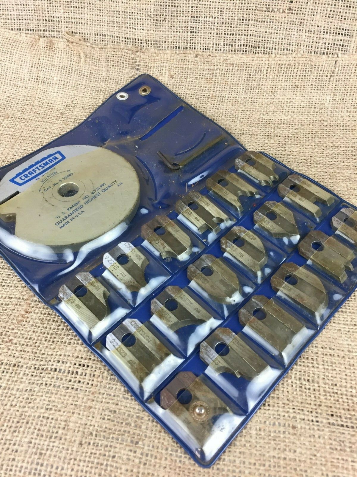 Craftsman Bench & Radial Saw Molding Set Head and 18 Cutters