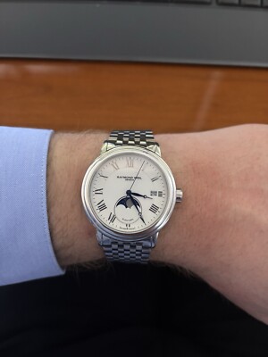 Raymond Weil Maestro White Dial Moon Phase Men's Watch 2879-ST-00308