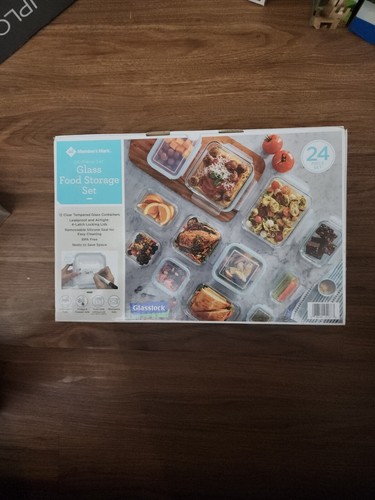 GLASSLOCK Members Mark 24-piece Glass Food Storage Set