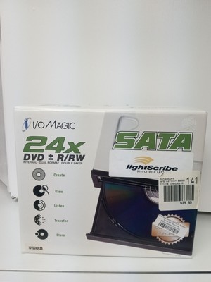 I/O Magic INTERNAL 24X DVD Drive +/- R/RW Dual Format Double Layer SATA IDVD24S