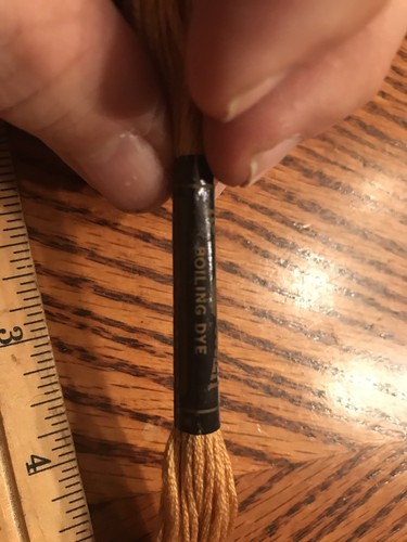 Antique Royal Society Satin Strand 643 Brown Olde Stock Fabric & Crafts Skein