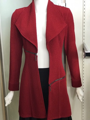 Pre-owned Eva Varro Womens Barcelona Long Jackets In Navy Blue