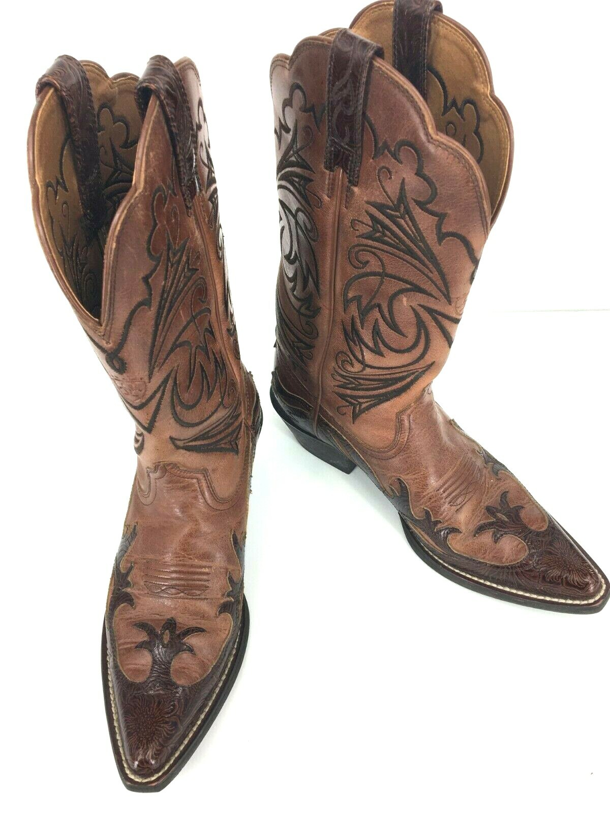 cut out western boots