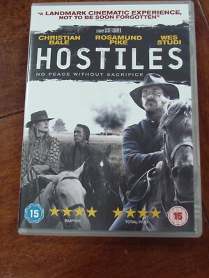 Hostiles Movie DVD Christian Bale Western Rosamund Pike Wes Studi