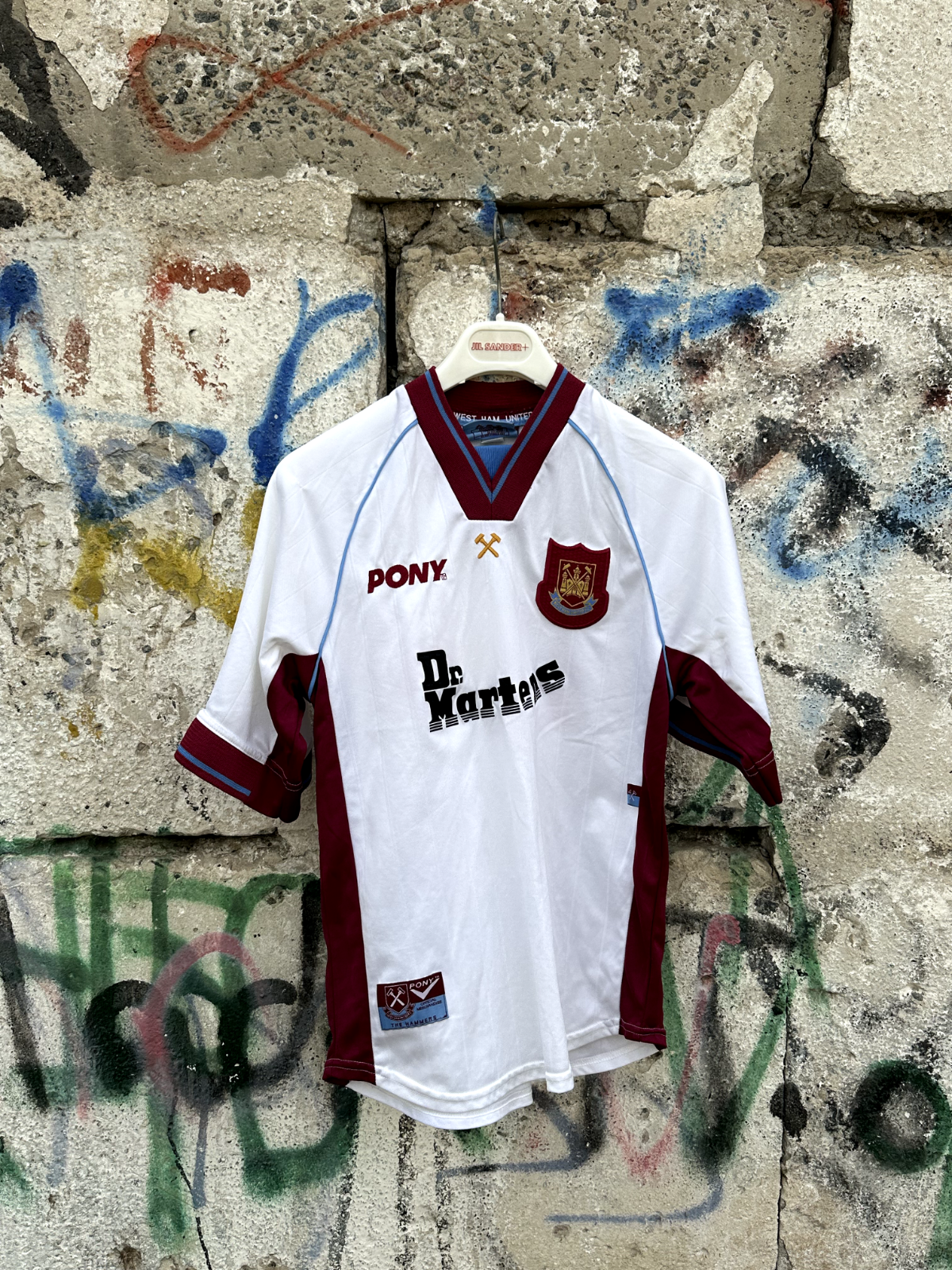 当時物West Ham United 1997/1998 Away Shirt 1997-98 West Ham Away Shirt - 9/10 - (L.Boys)