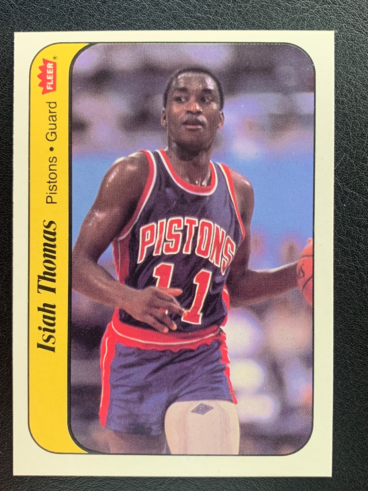 1986 Fleer Basketball Sticker #10 Isiah Thomas RC Rookie #2