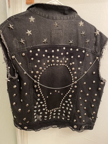 zara studded vest