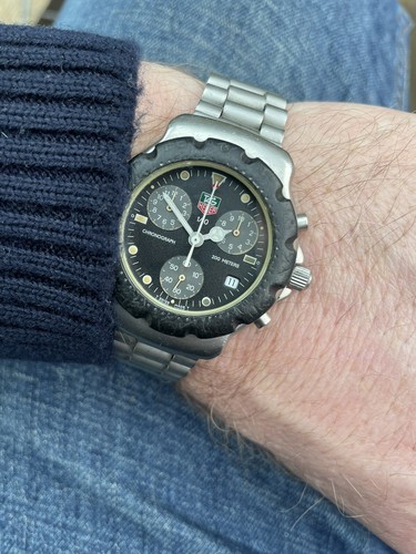 【美品】値下げTAG HEUER フォーミュラー1 ネイビー　プロ　ヴィンテージ Vintage TAG Heuer Mid-Size Formula 1 Blue-Bezel Quartz Watch