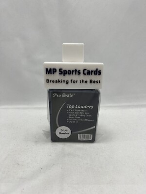 (1) Pro Safe 3''x4'' Top Loaders Blue Border 25ct Clear Sports & Trading Cards!