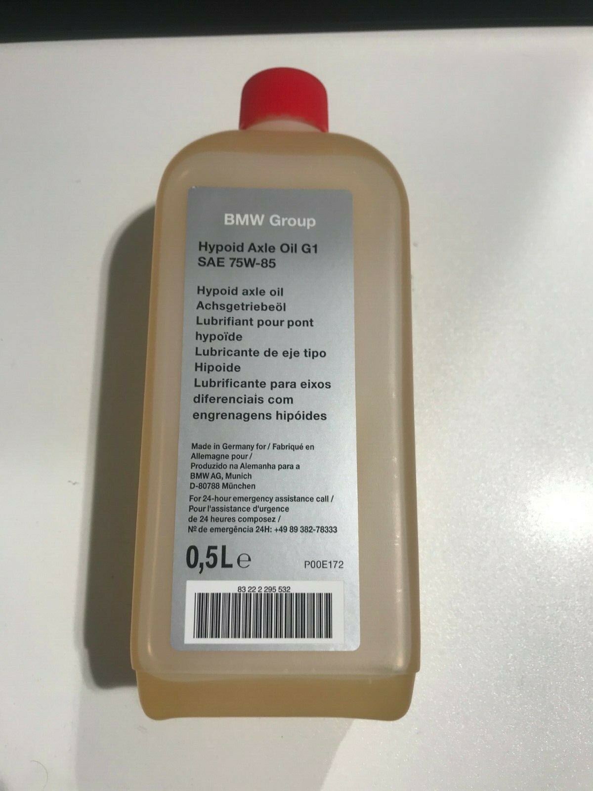 BMW Rear Differential Hypoid Axle Oil G1 500ml 1-7 Series BMW Rear Differential Hypoid Axle Oil G1 500ml 1-7 Series