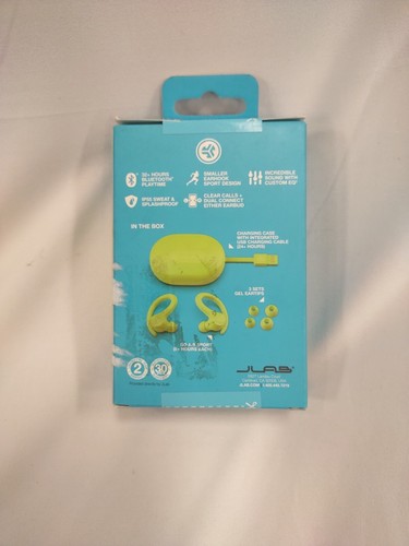 JLab GO Air Sport True Wireless Earbuds, Gym Headphones, Bluetooth. (Green)