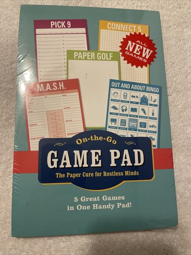 Knock Knock On-The-Go Game Pad Travel Activity Book 6 x 9-inches NEW Knock Knock On-The-Go Game Pad Travel Activity Book 6 x 9-inches NEW
