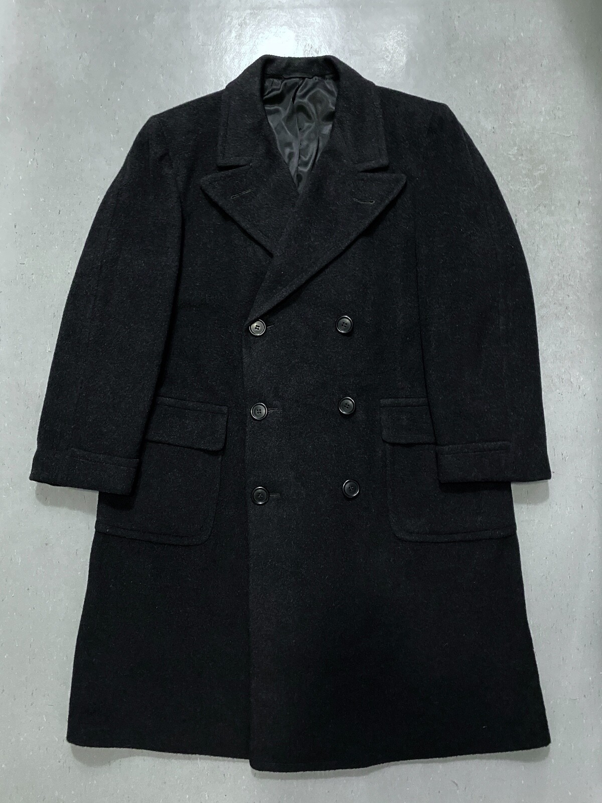 Vtg 30s Wool Double Breasted Coat Overcoat Work Chore Jacket