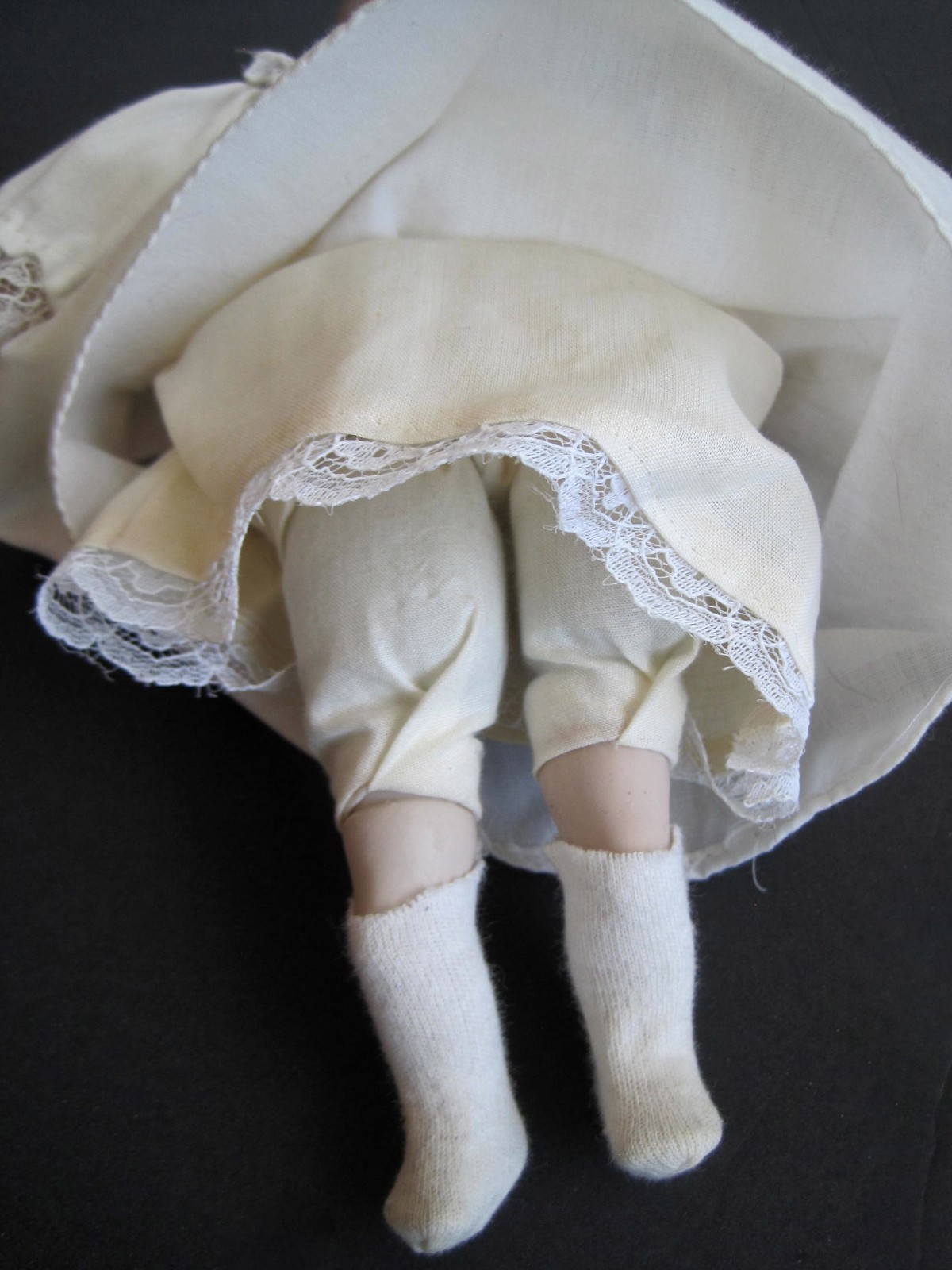 Vintage Porcelain Bisque Cloth Body Victorian Replica Baby Doll 10